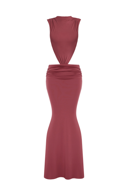 Fenella Maxi Dress - Rose Brown