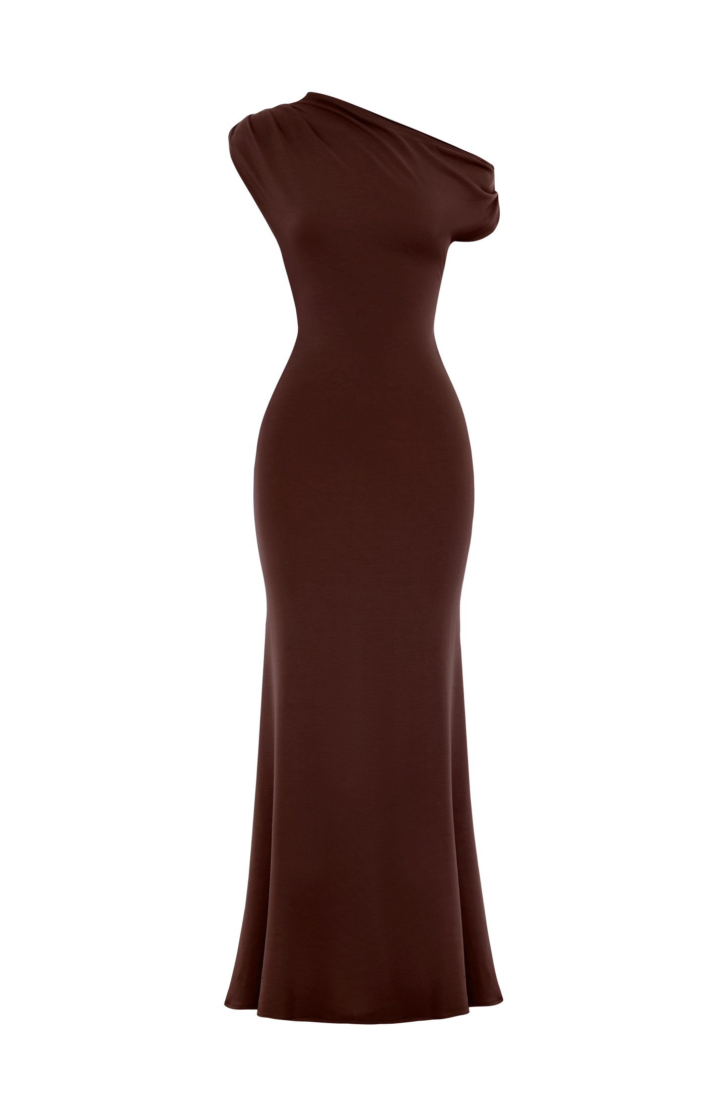 Fiora Maxi Dress - Plum Brown