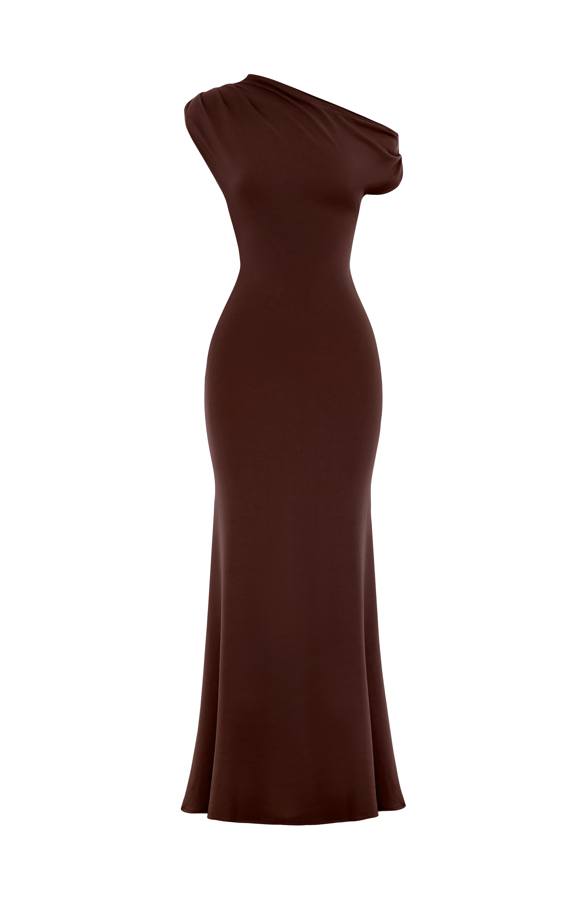 Fiora Maxi Dress - Plum Brown