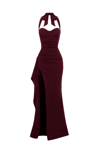 Genette Maxi Dress - Cherry Lacquer