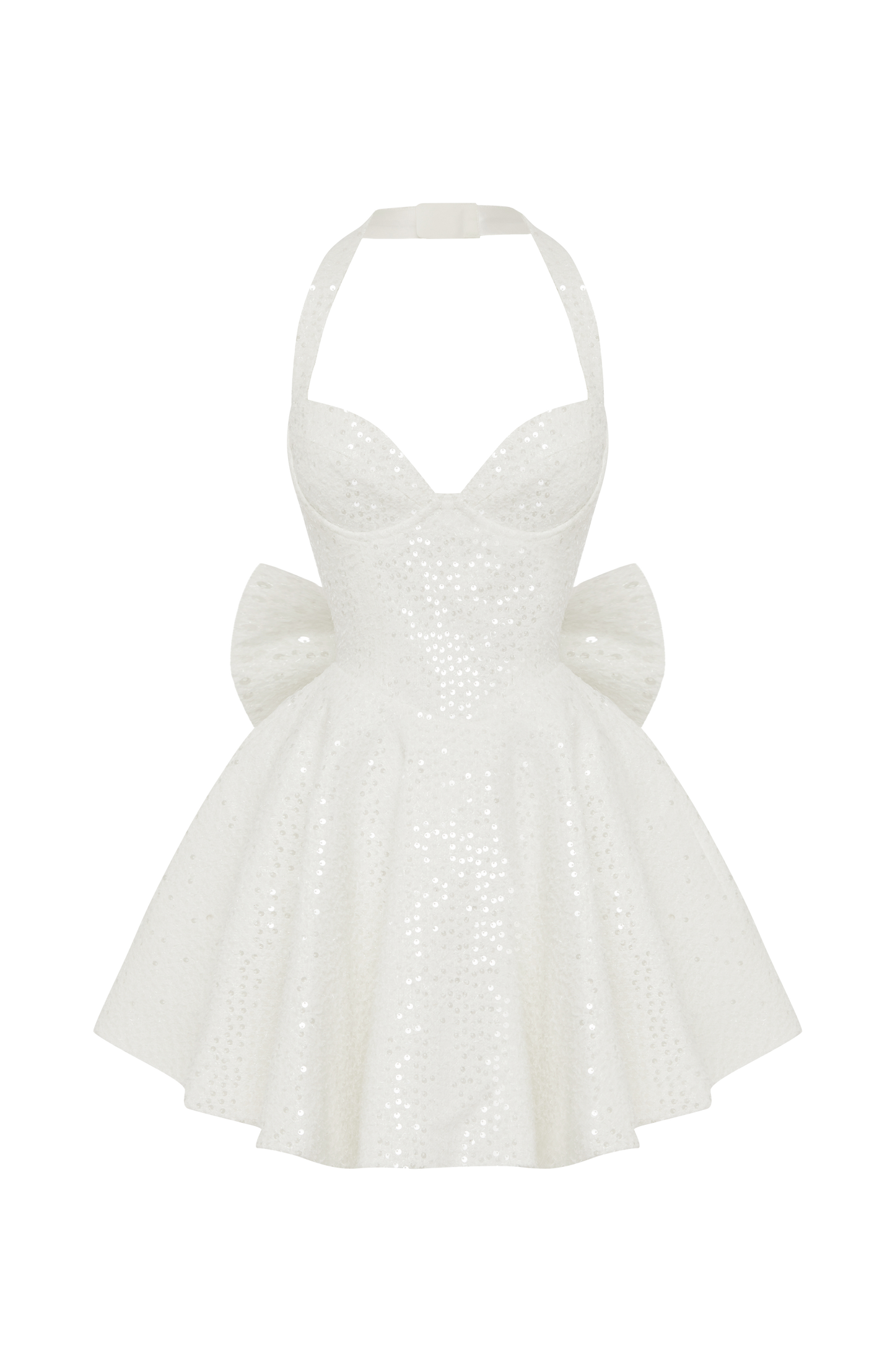 Georgette Mini Dress - Ivory