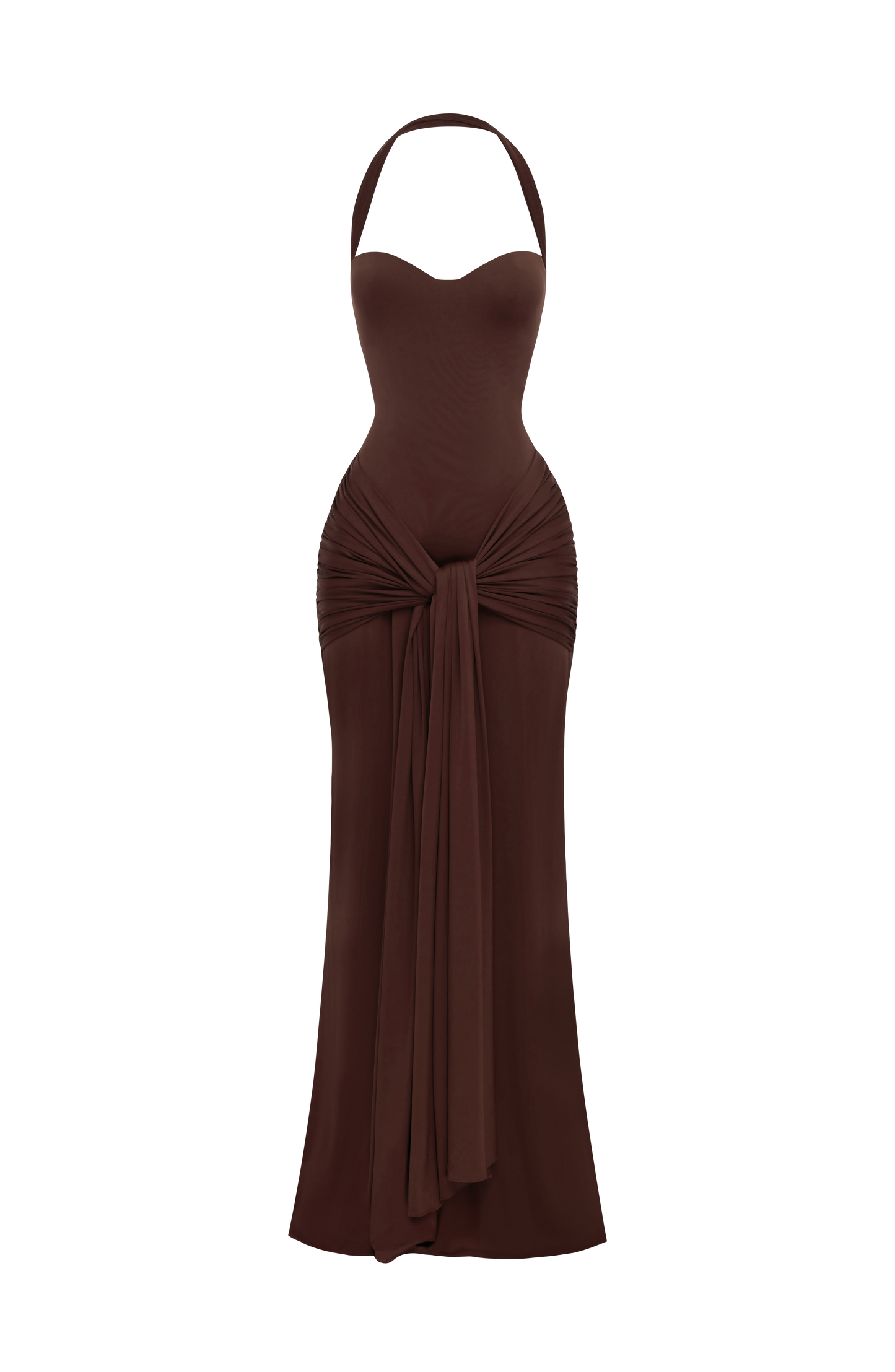 Gia Maxi Dress - Plum Brown