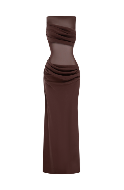Gracelyn Maxi Dress - Plum Brown