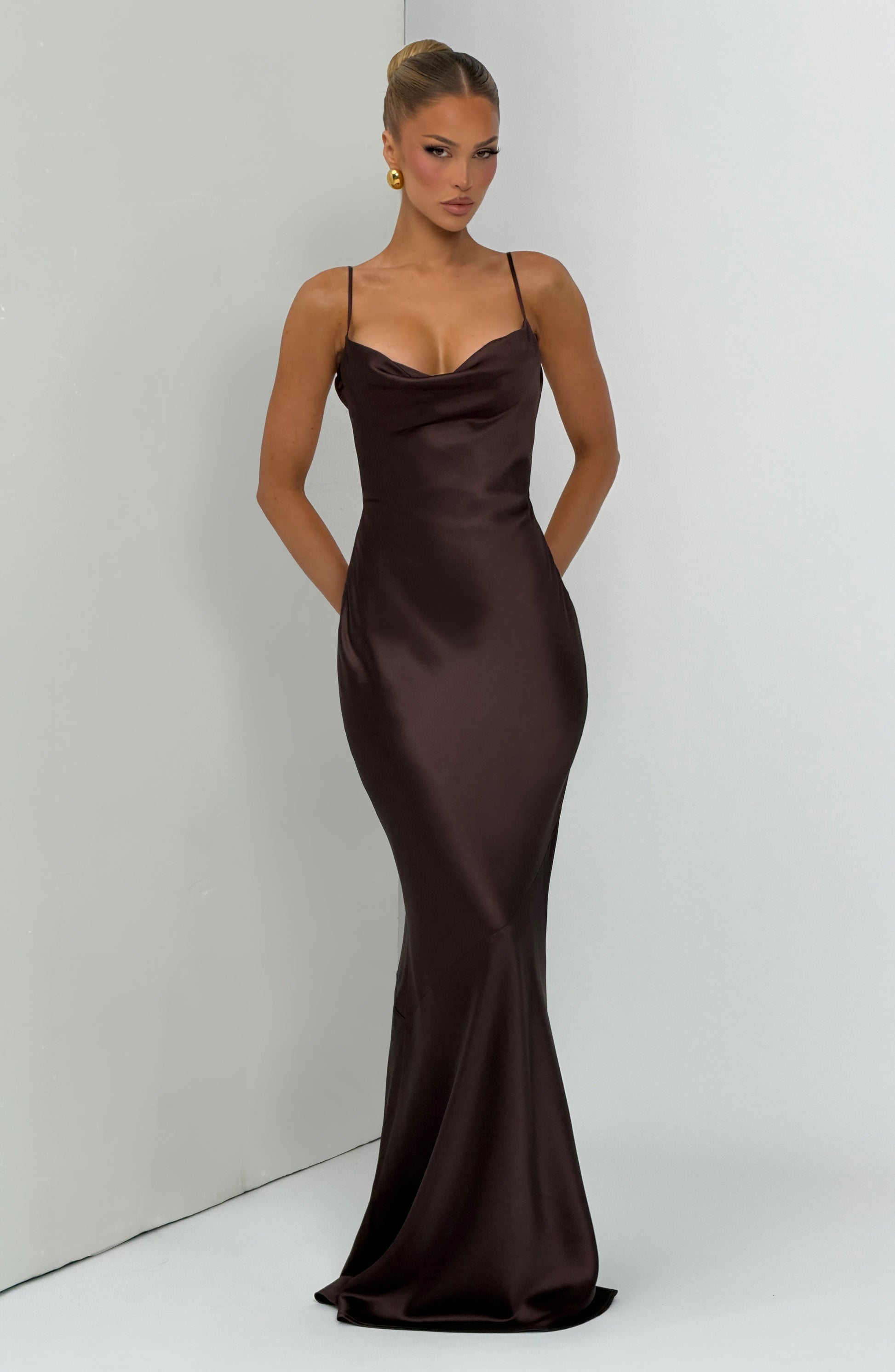 Sorelle Maxi Dress - Plum Brown