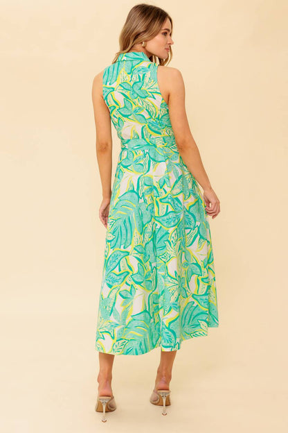 DAYS WITH YOU MIDI SHIRT DRESS GREEN