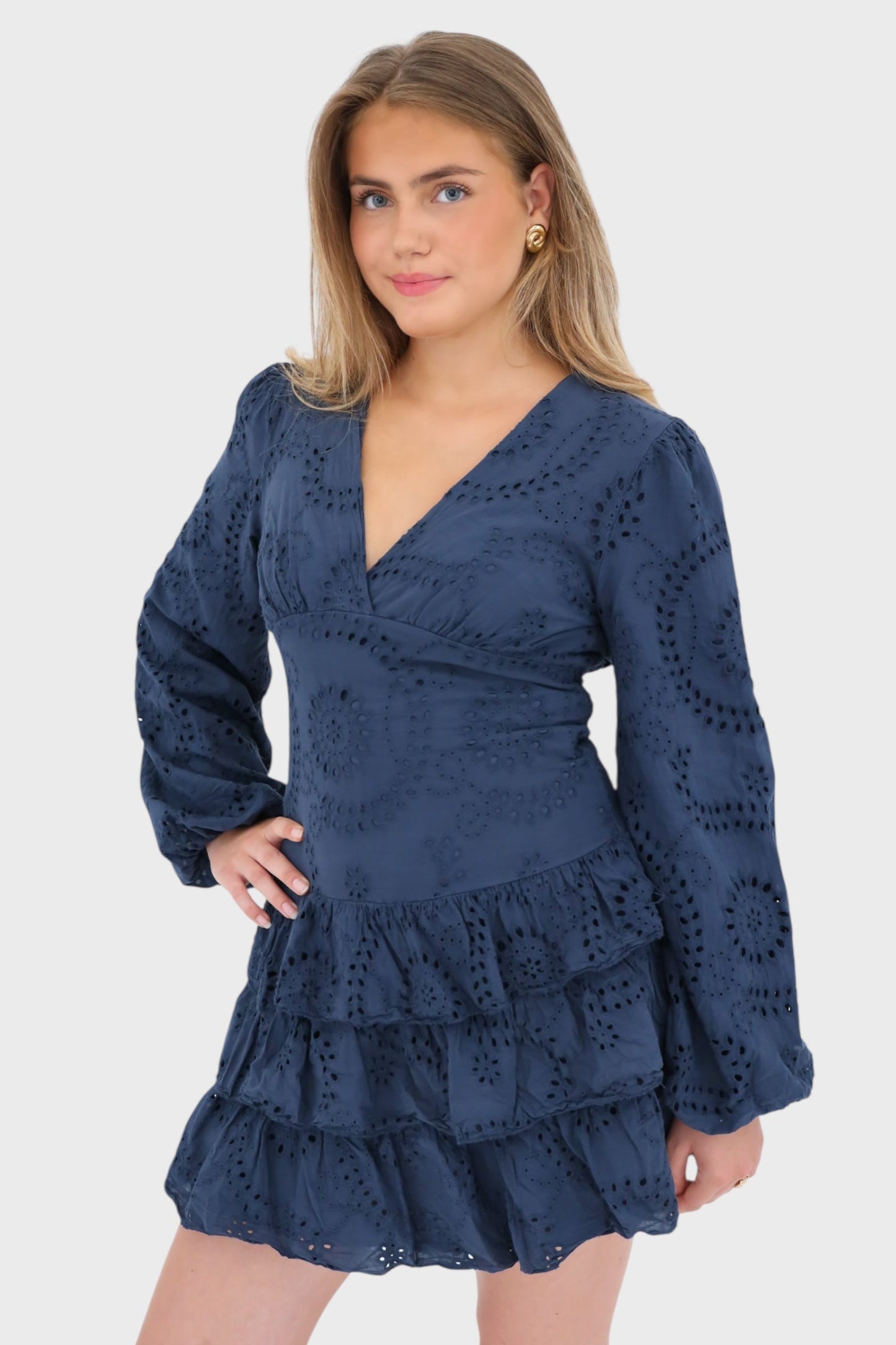 Rivka Broderie Mini Dress