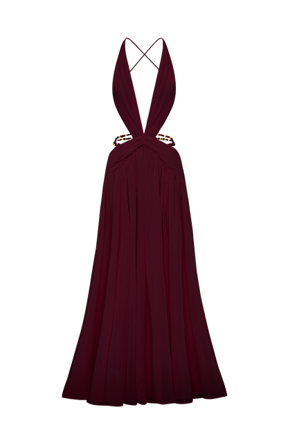 Indianna Maxi Dress - Cherry Lacquer