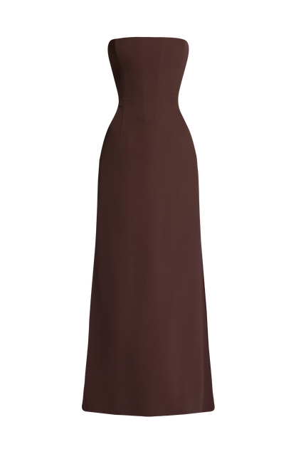 Irmina Maxi Dress - Plum Brown