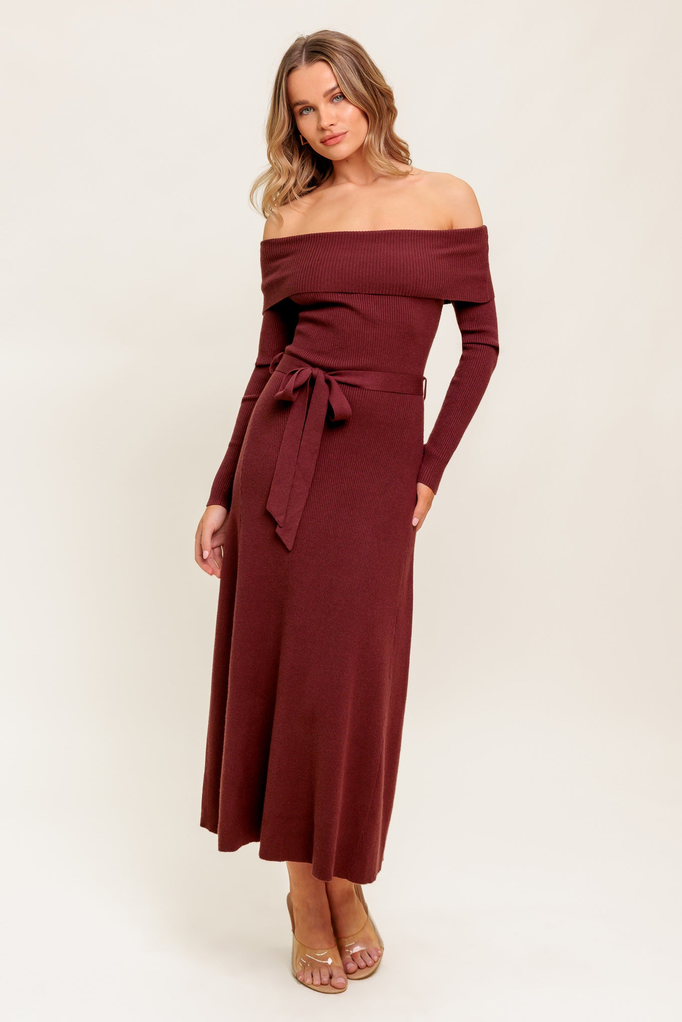 RUSTIC RETREAT BROWN SWEATER DRESS FINAL