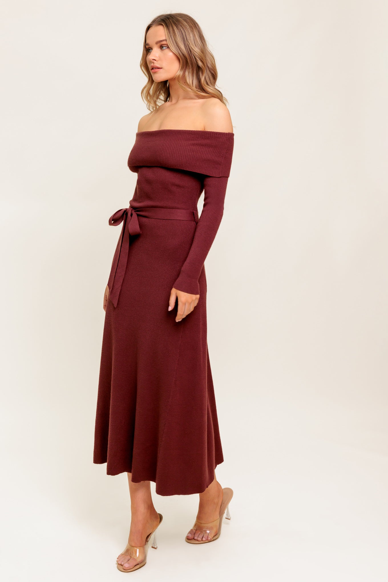 RUSTIC RETREAT BROWN SWEATER DRESS FINAL