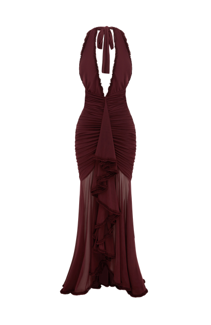 Janessa Maxi Dress - Cherry Lacquer