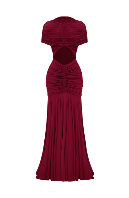 Jaya Maxi Dress - Burgundy