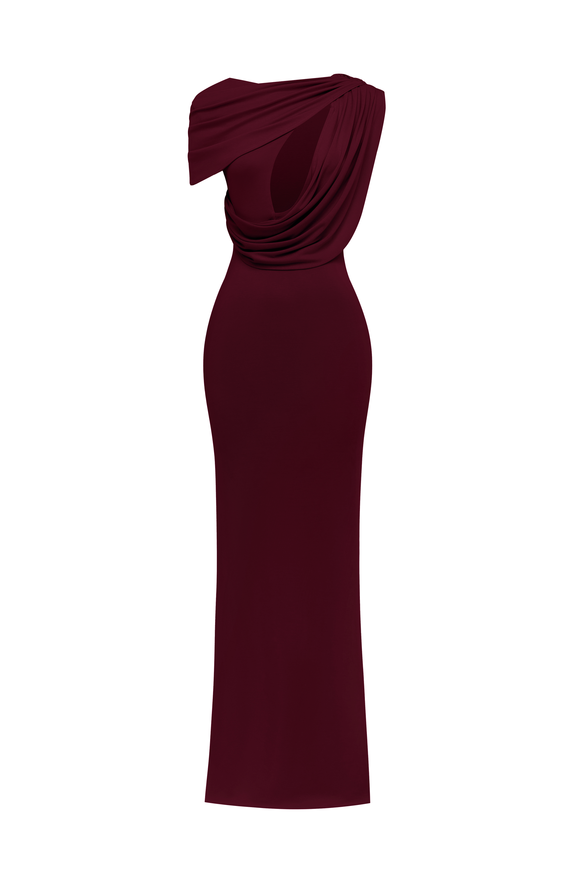 Kalina Maxi Dress - Cherry Lacquer