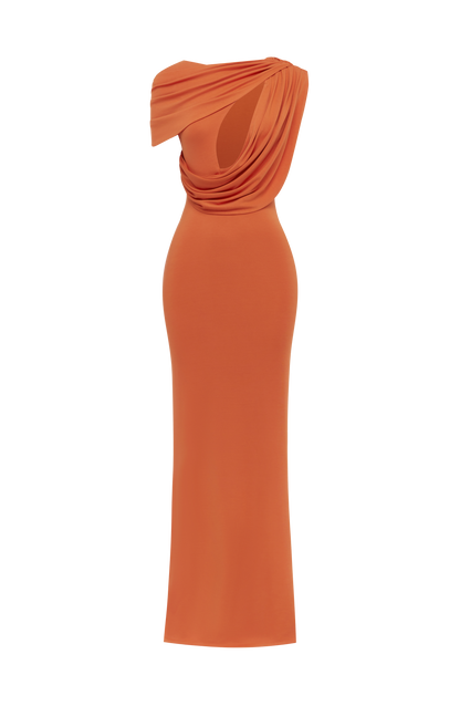 Kalina Maxi Dress - Burnt Orange