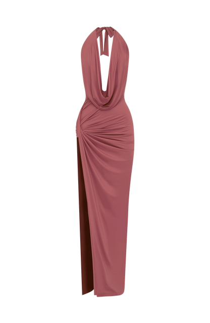 Kingsley Maxi Dress - Rose Brown
