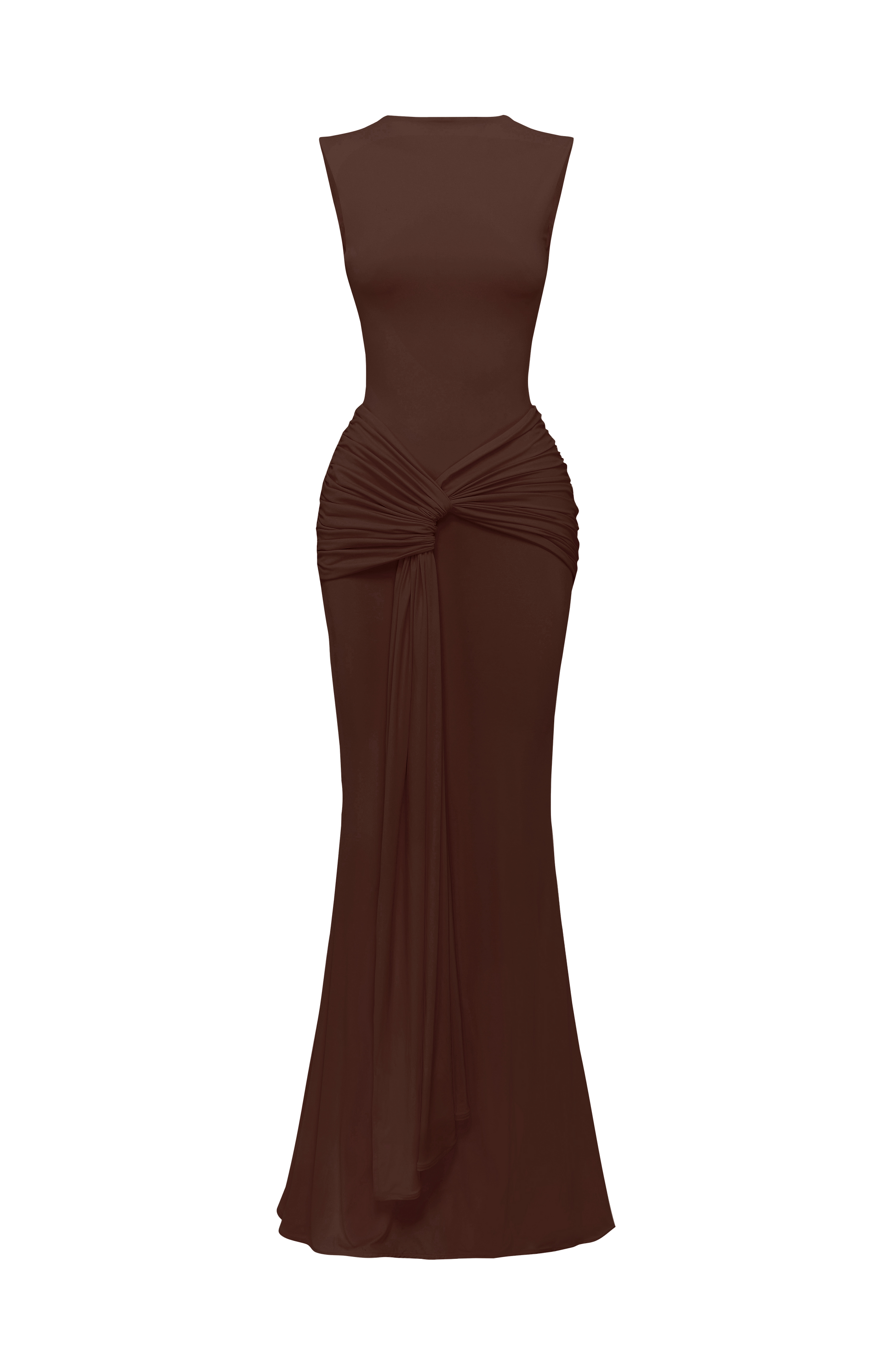 Lorenza Maxi Dress - Plum Brown