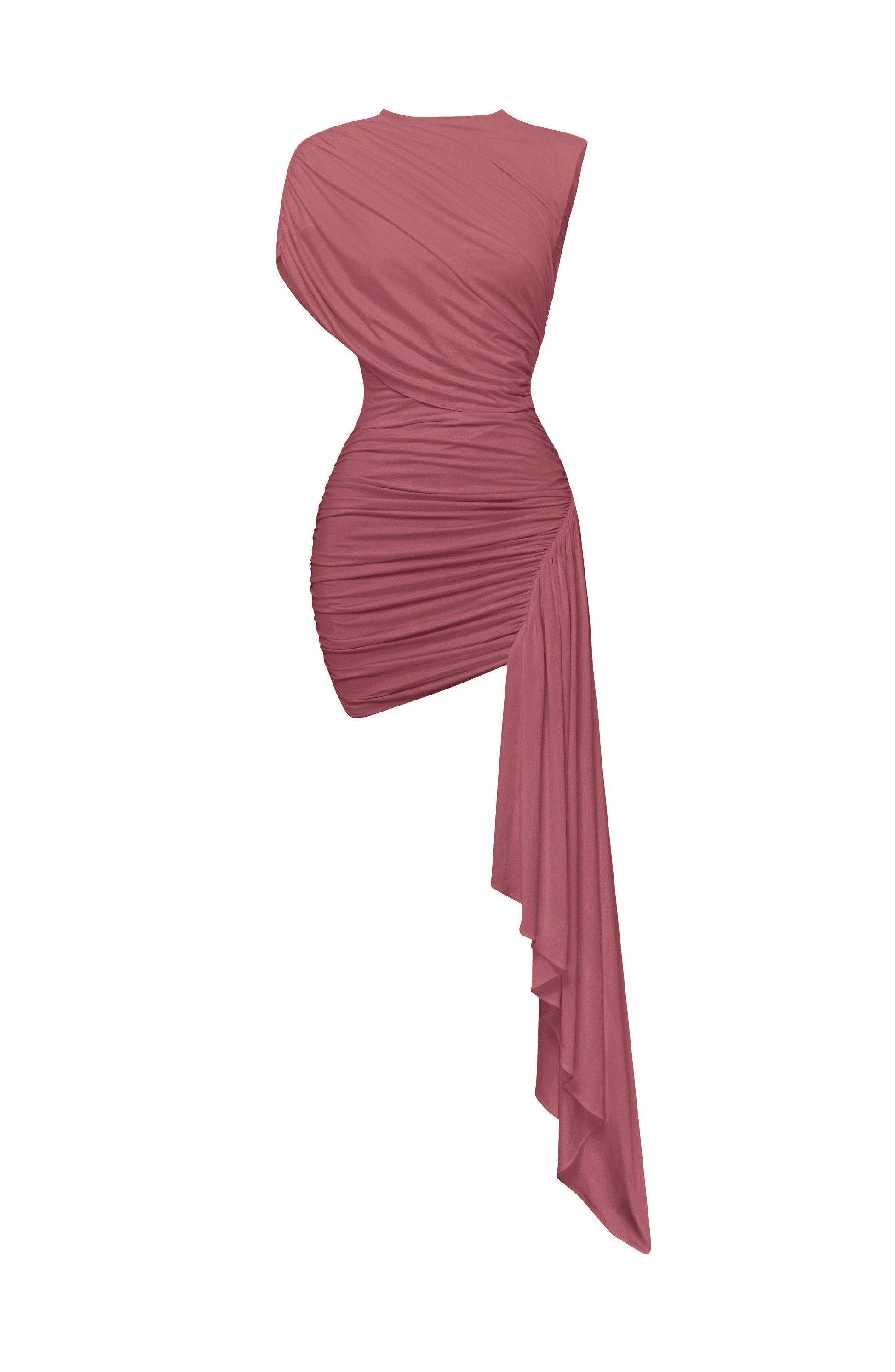 Marnie Mini Dress - Rose Brown