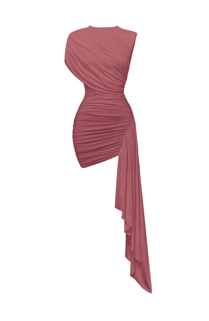 Marnie Mini Dress - Rose Brown