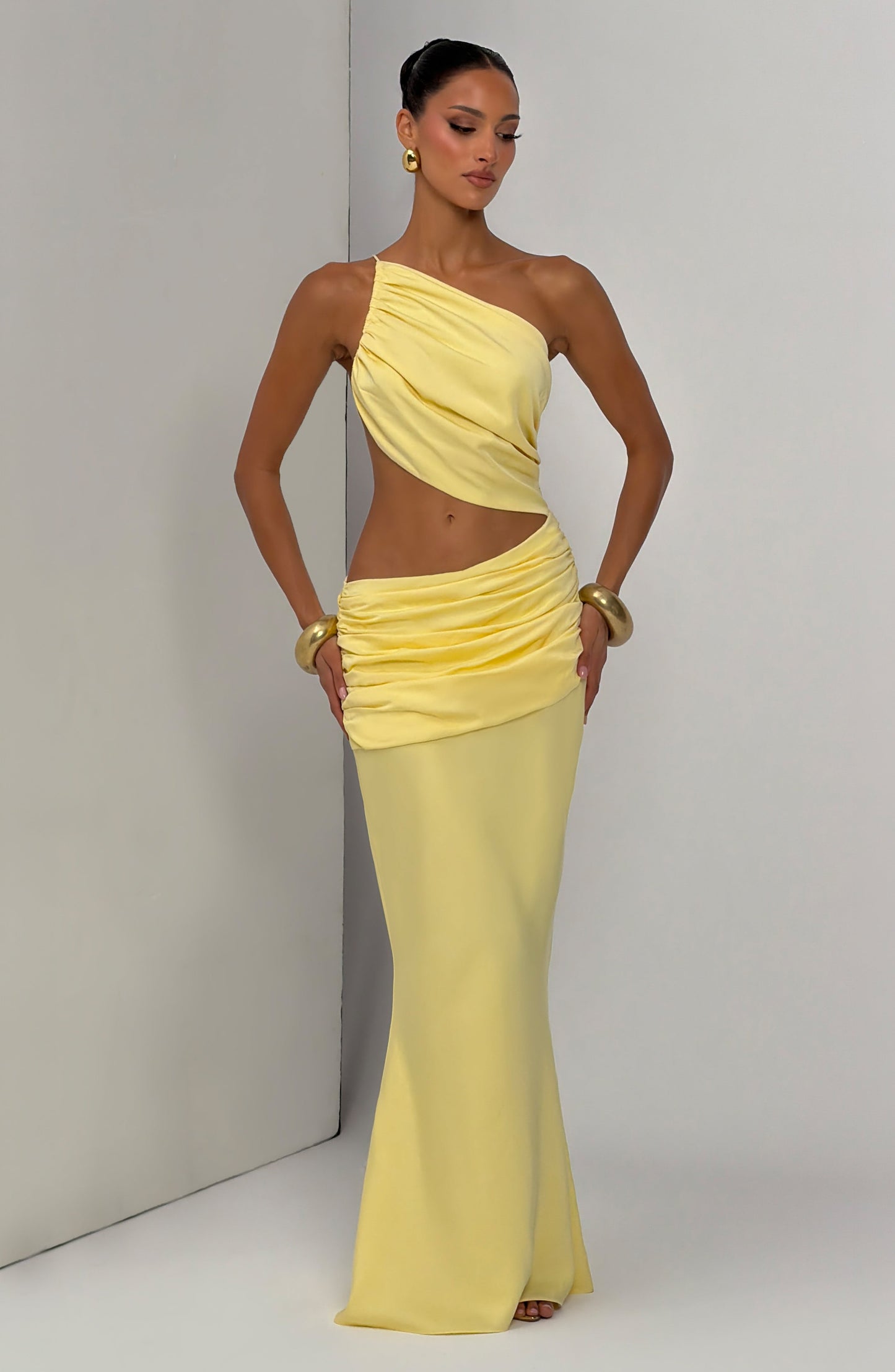 Meadow Maxi Dress - Lemon