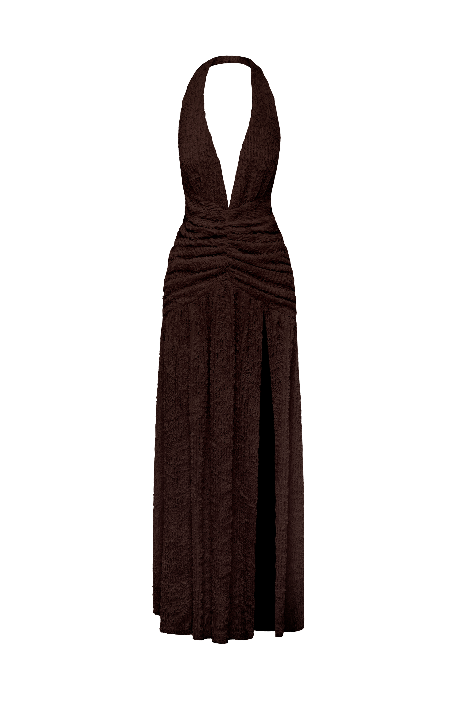 Minerva Maxi Dress - Plum Brown
