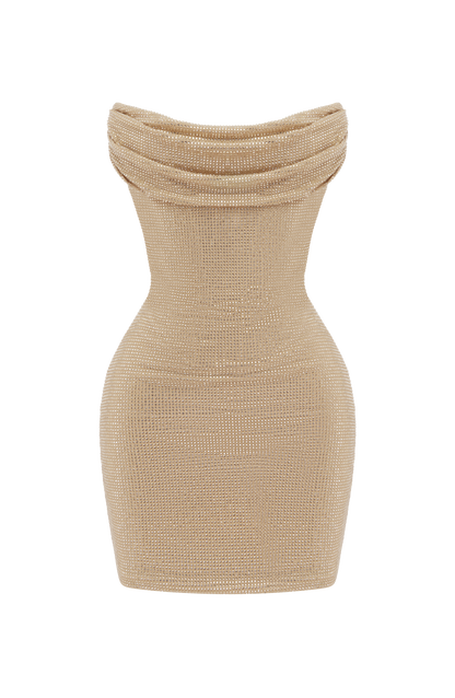 Mirabella Mini Dress - Gold