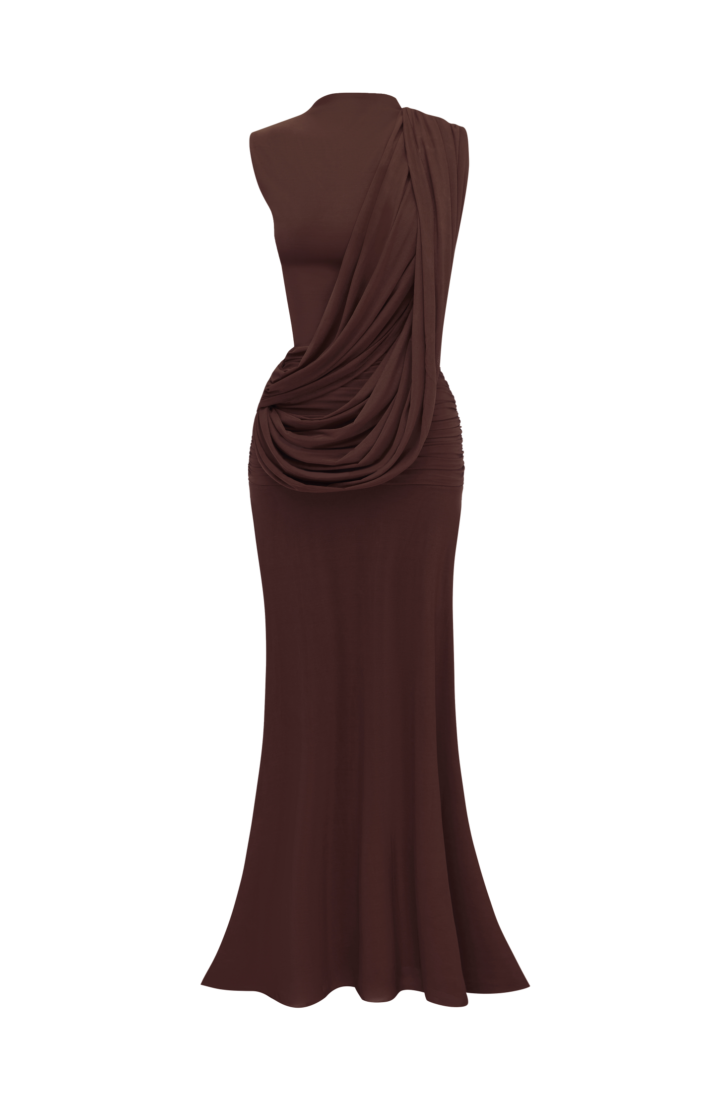 Mireya Maxi Dress - Plum Brown