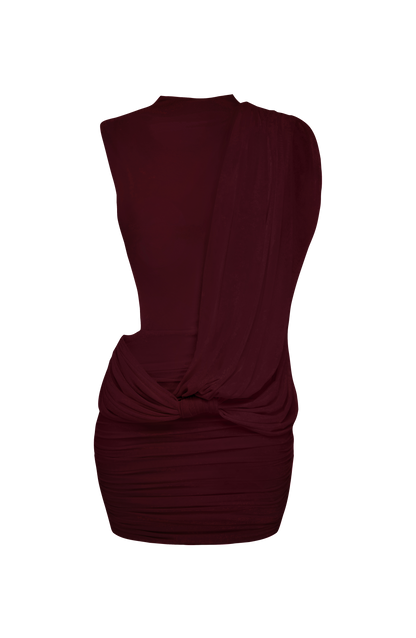 Mireya Mini Dress - Cherry Lacquer