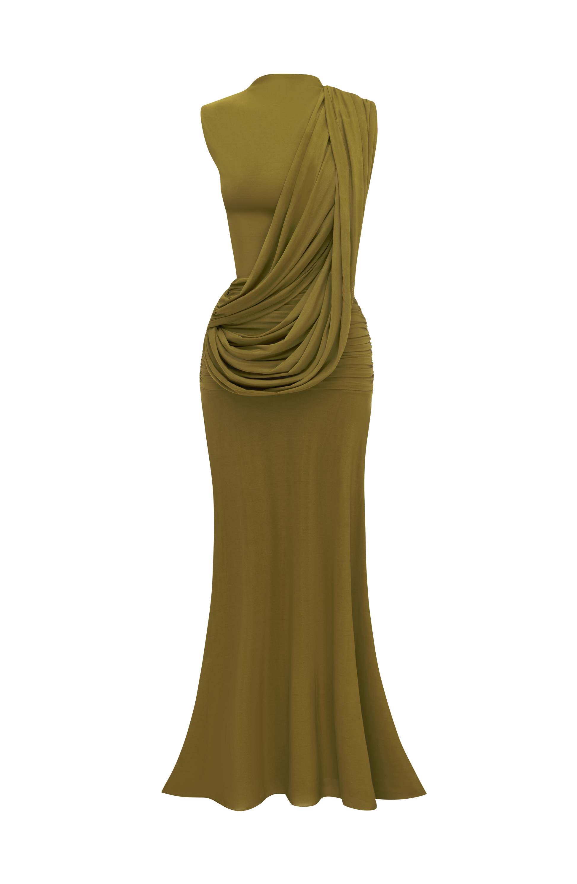 Mireya Maxi Dress - Deep Olive