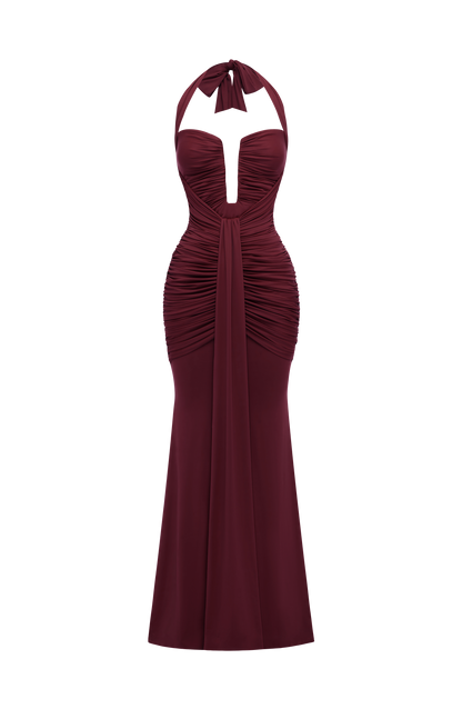 Morrigan Maxi Dress - Cherry Lacquer
