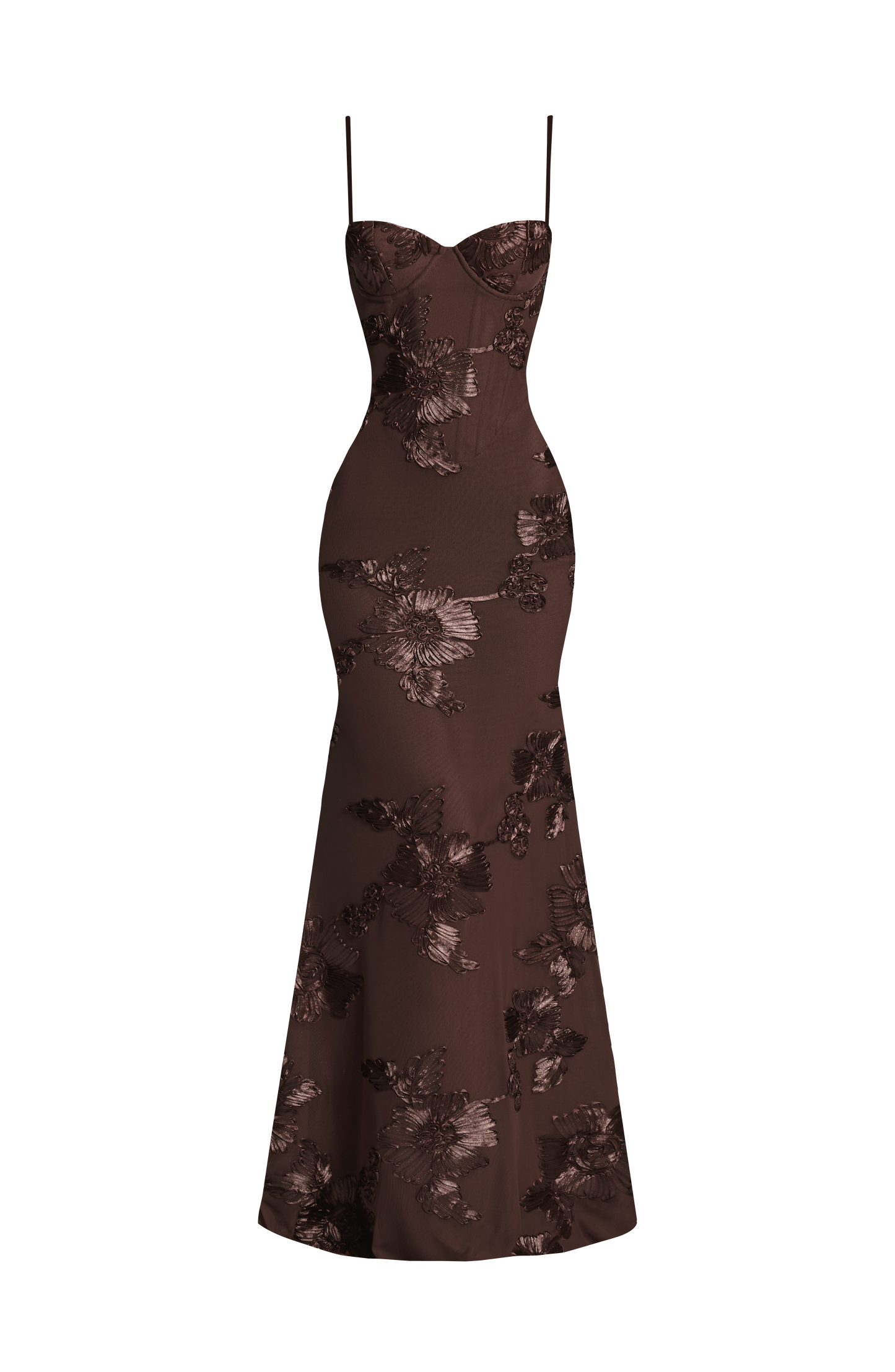 Nefertiti Maxi Dress - Plum Brown