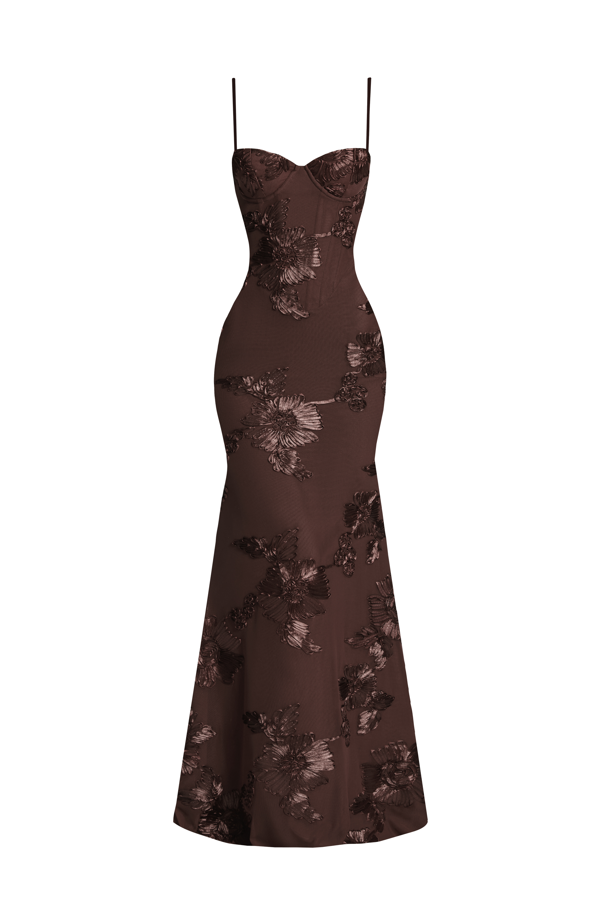 Nefertiti Maxi Dress - Plum Brown