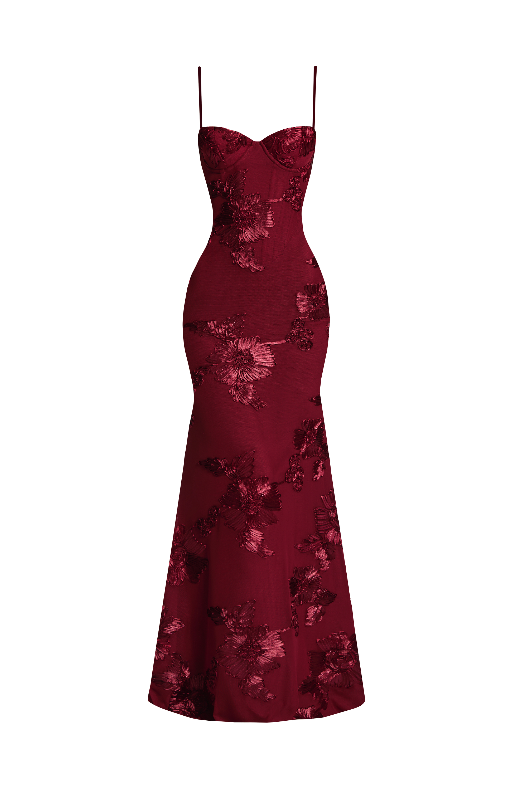 Nefertiti Maxi Dress - Burgundy