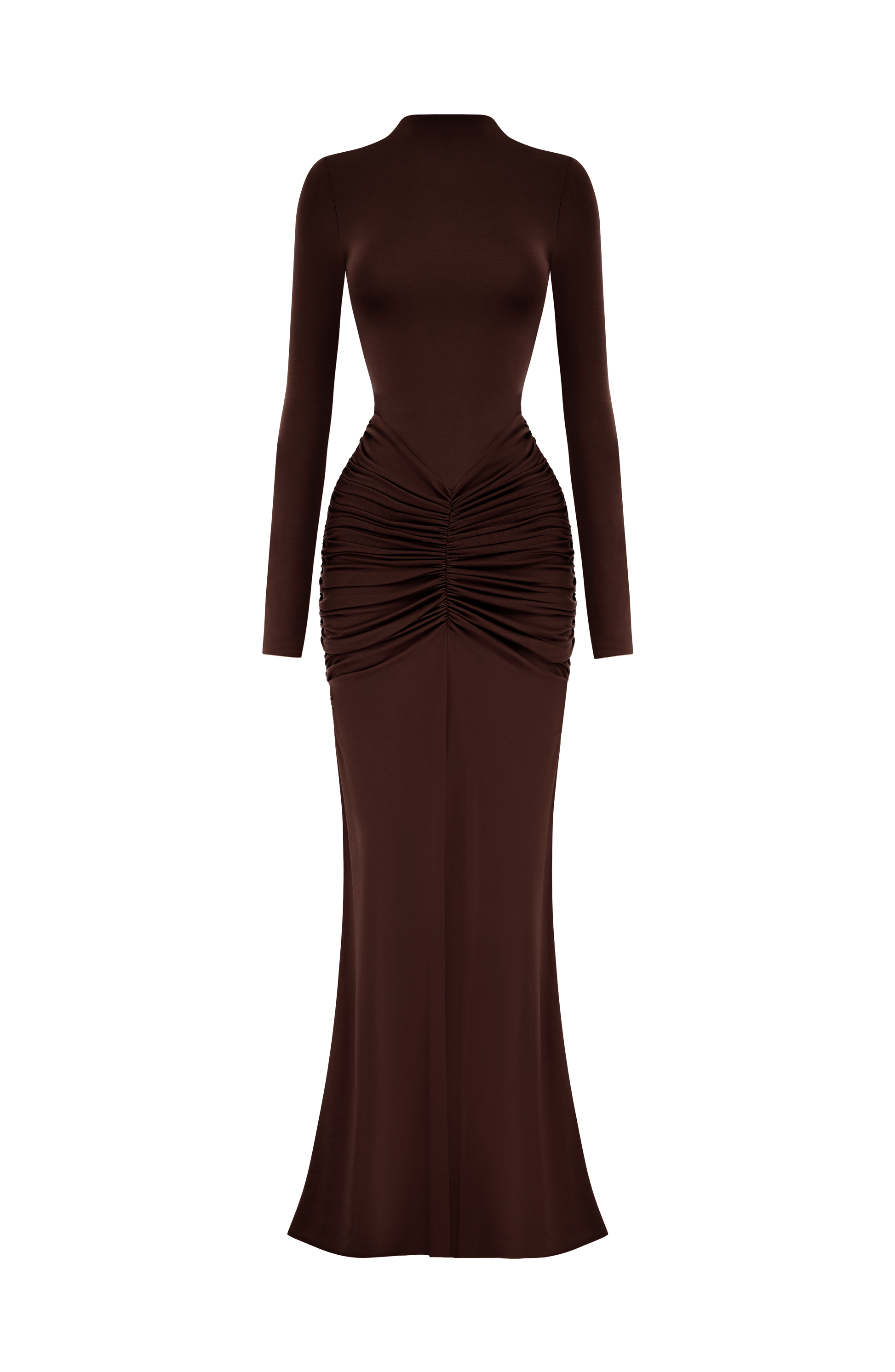 Oriane Maxi Dress - Plum Brown