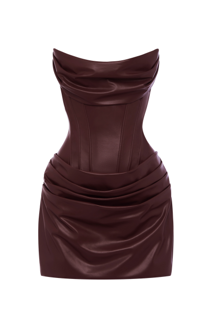 Palmer Mini Dress - Burgundy