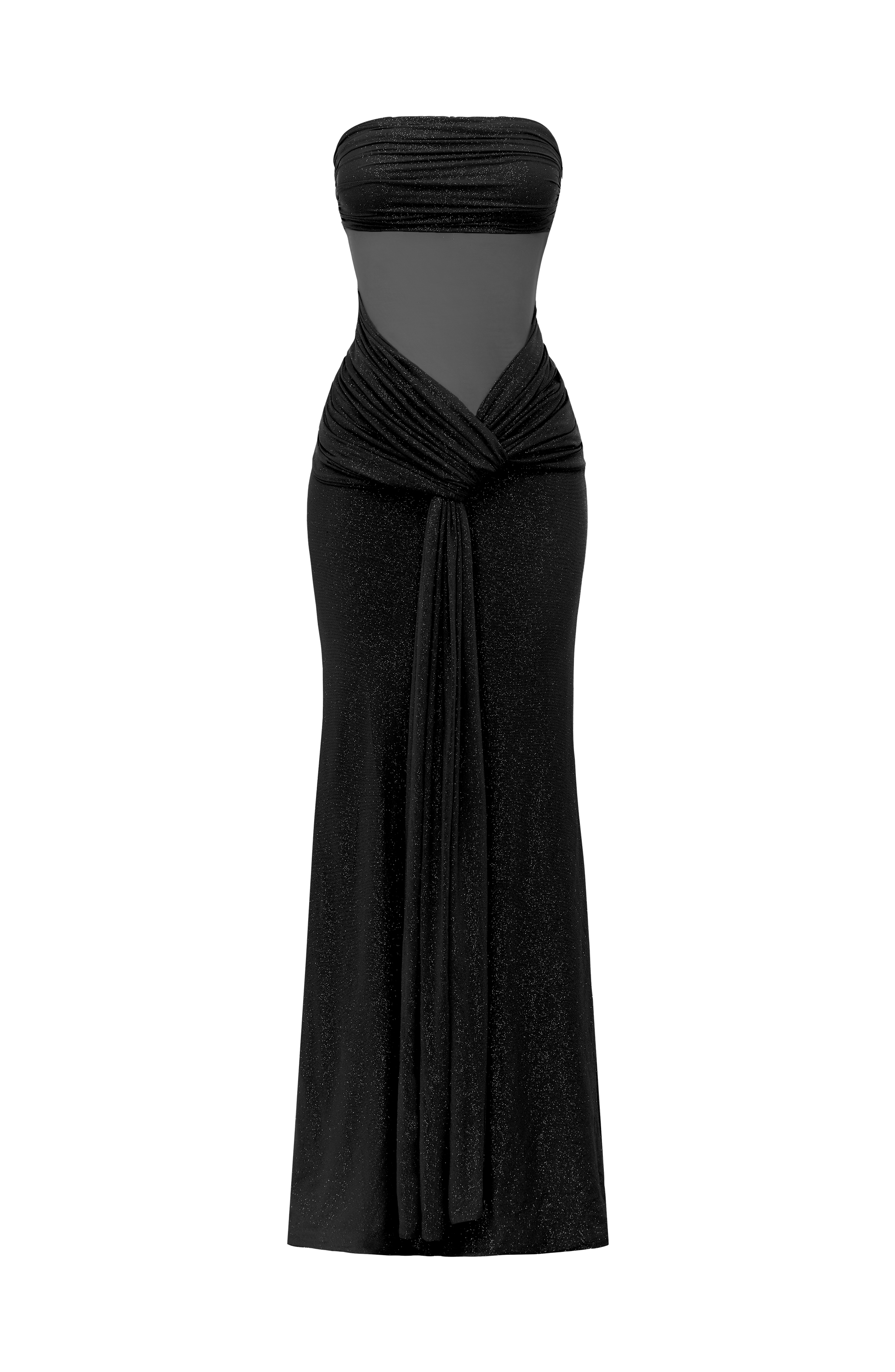 Paula Maxi Dress - Black Sparkle