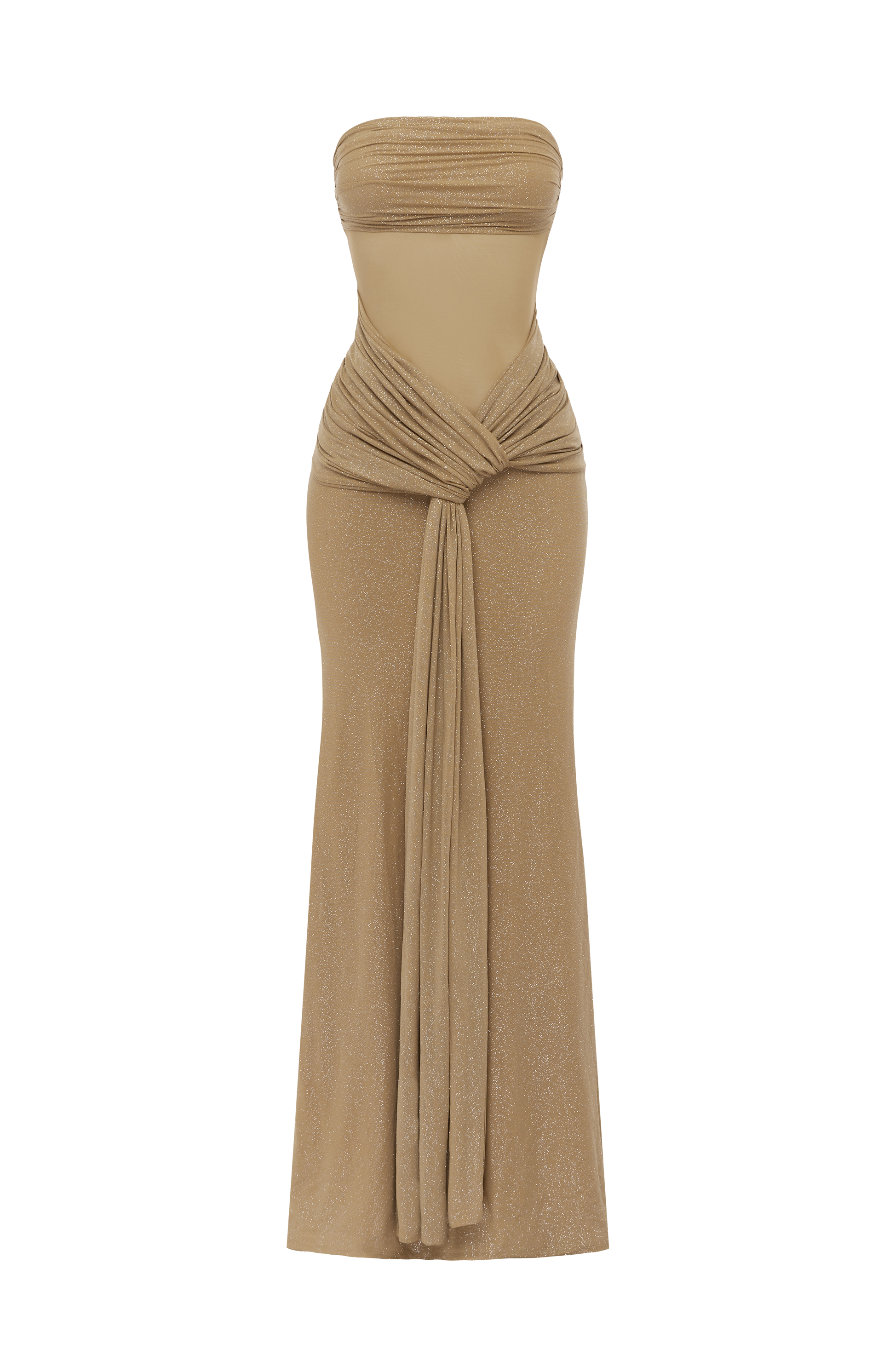 Paula Maxi Dress - Gold Sparkle