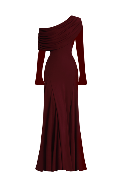 Rafaela Maxi Dress - Cherry Lacquer