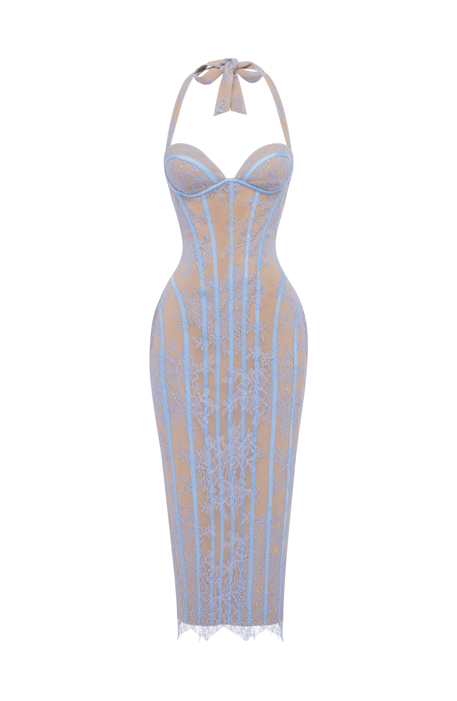 Rona Midi Dress - Powder Blue