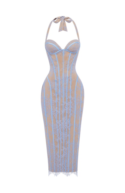 Rona Midi Dress - Powder Blue
