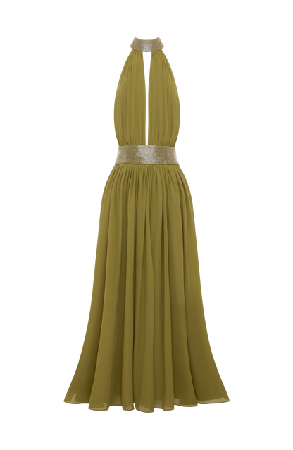 Rosalina Maxi Dress - Deep Olive