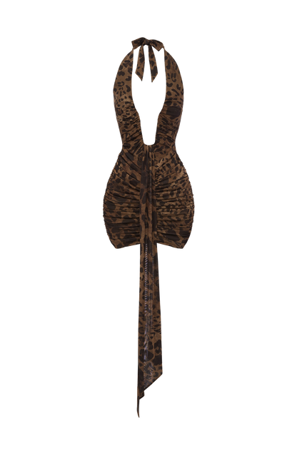 Rosetta Mini Dress - Leopard Print