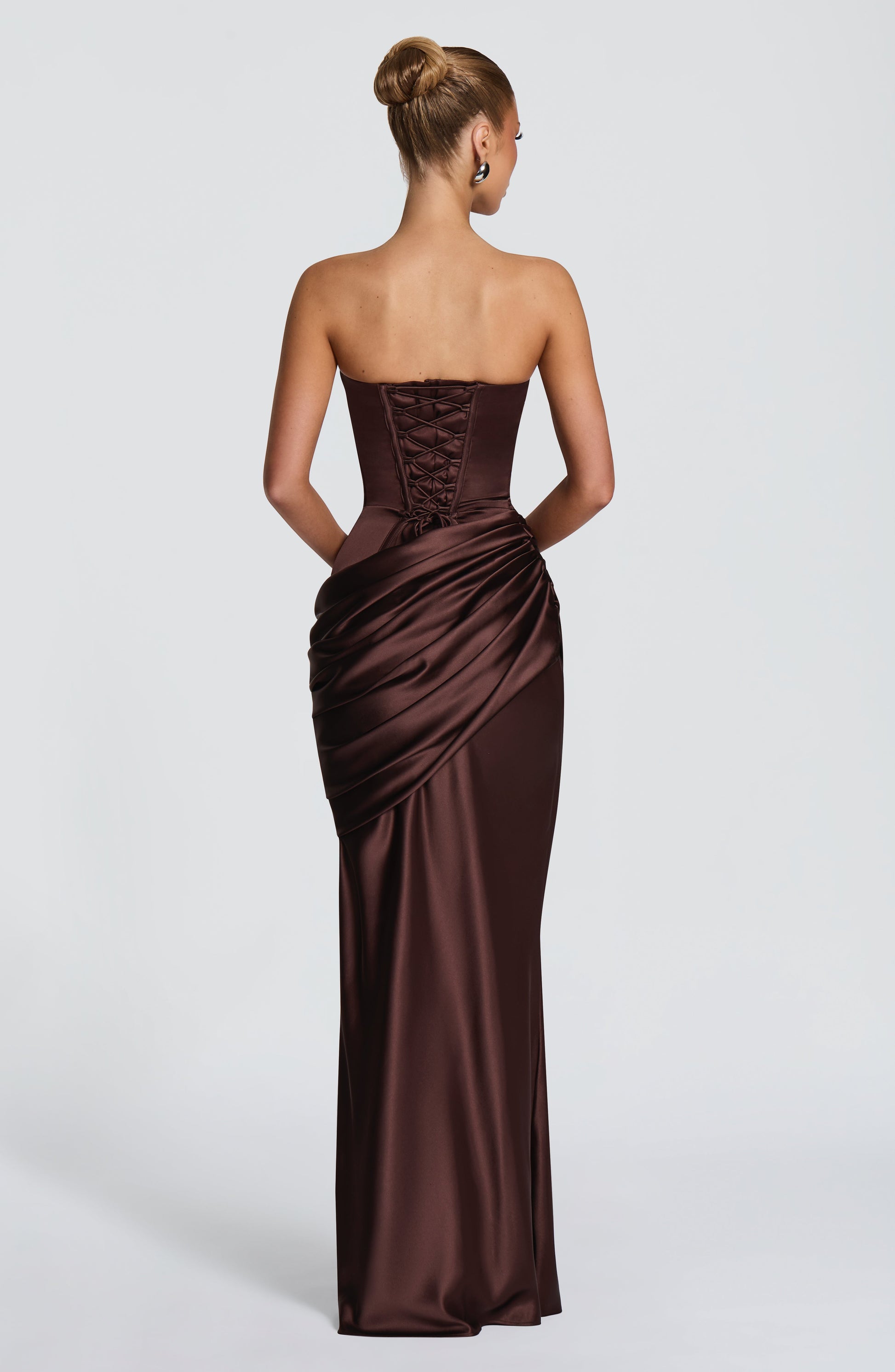 Ella Maxi Dress - Plum Brown