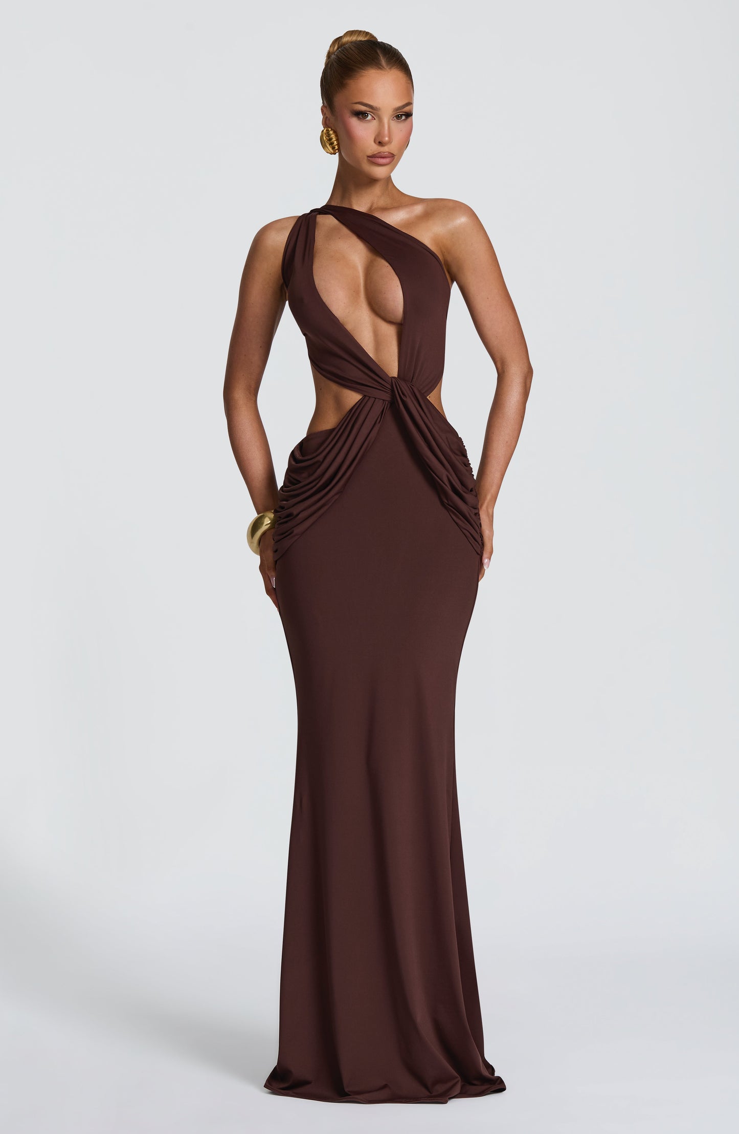 Onyx Maxi Dress - Plum Brown
