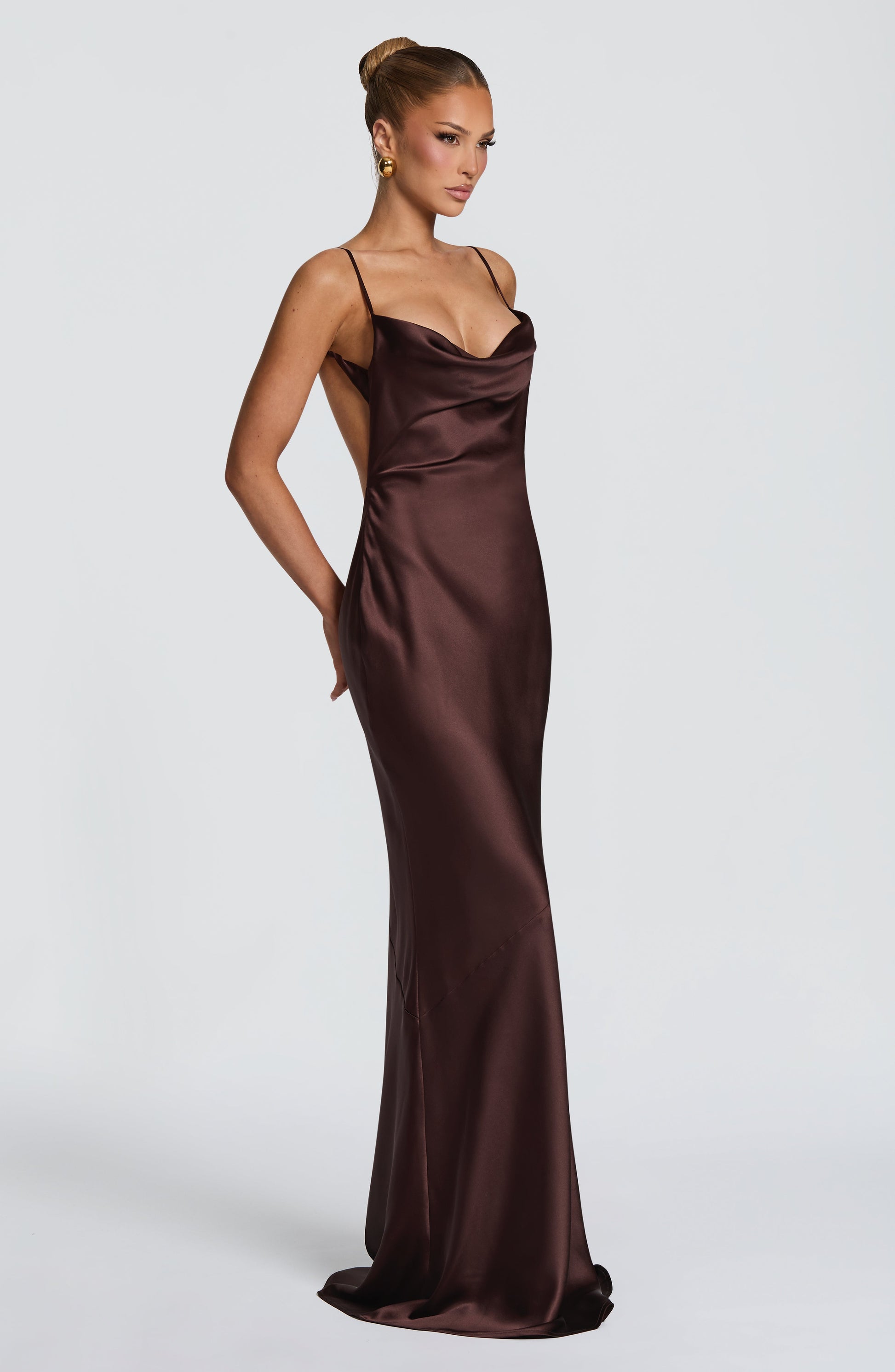 Sorelle Maxi Dress - Plum Brown