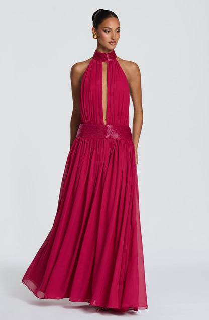 Rosalina Maxi Dress - Raspberry