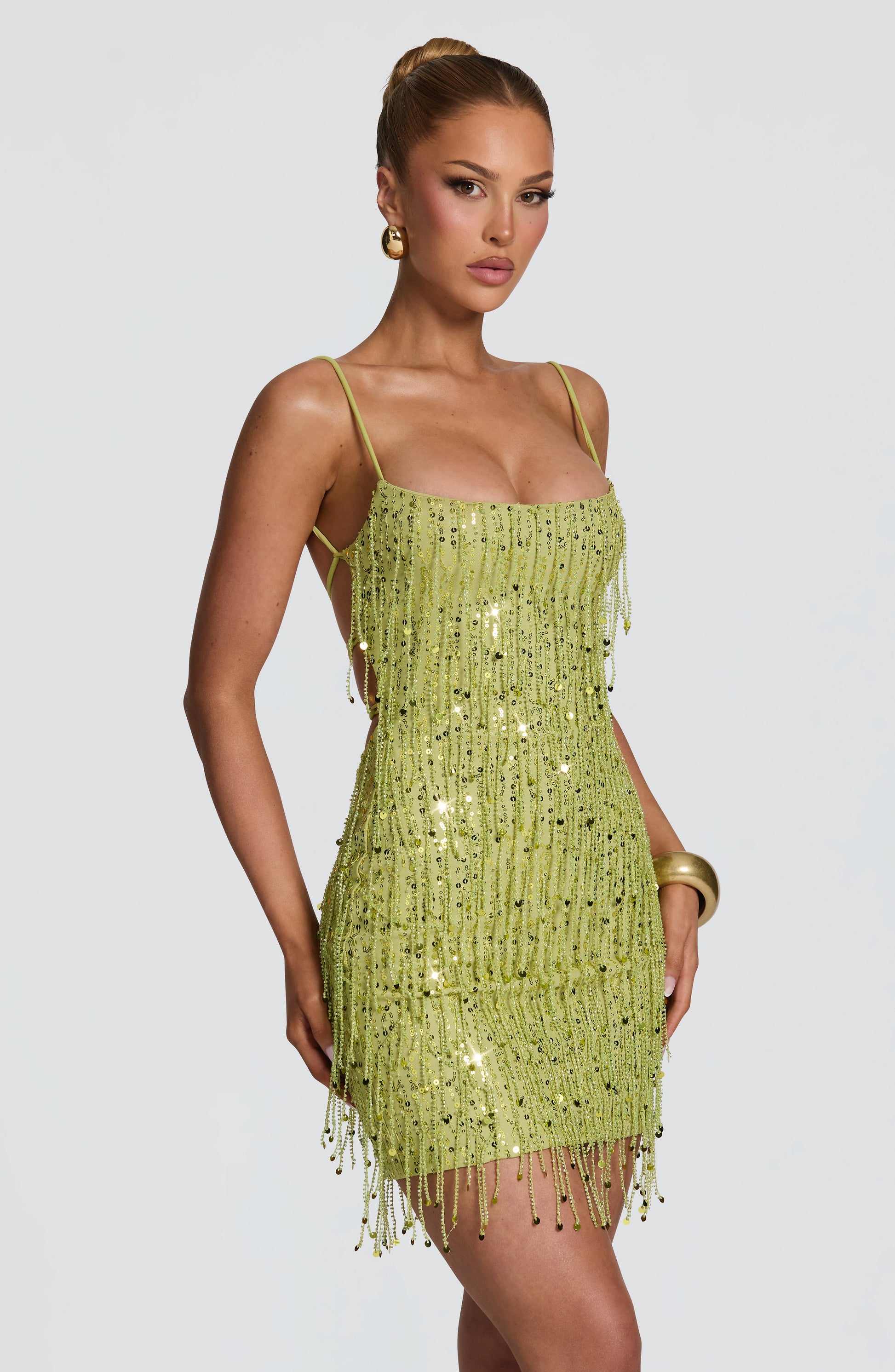 Blaise Mini Dress - Olive