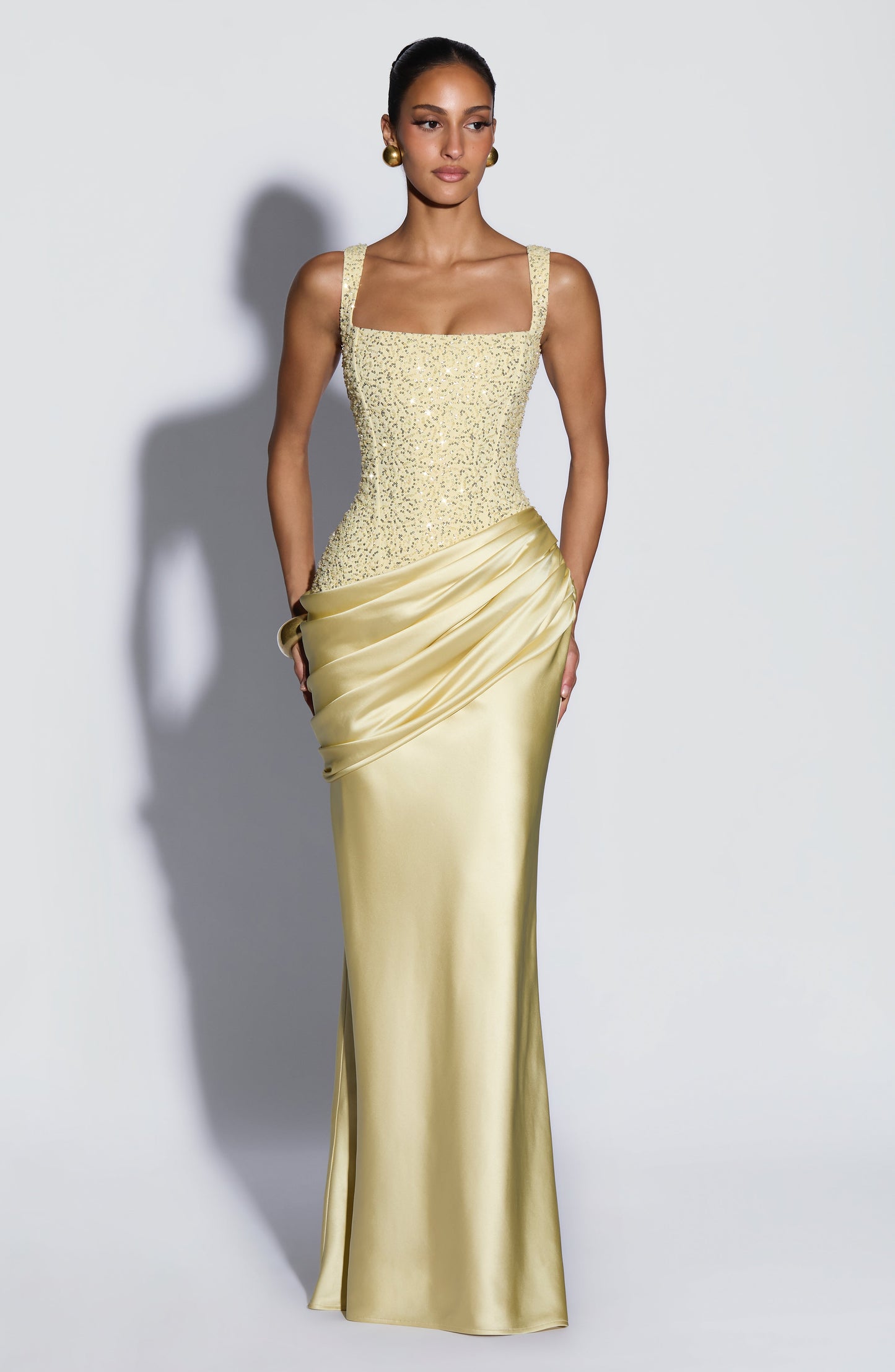 Alexandria Maxi Dress - Lemon