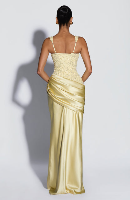 Alexandria Maxi Dress - Lemon