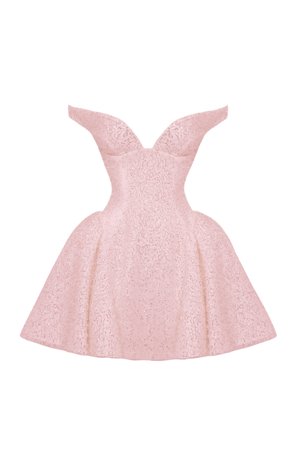 Sapphire Mini Dress - Blush