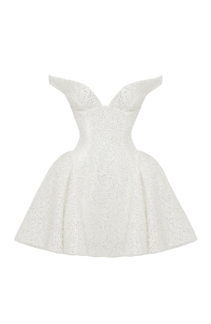 Sapphire Mini Dress - Ivory